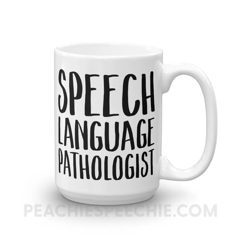 SLP Job Title Coffee Mug - 15oz - Mugs peachiespeechie.com