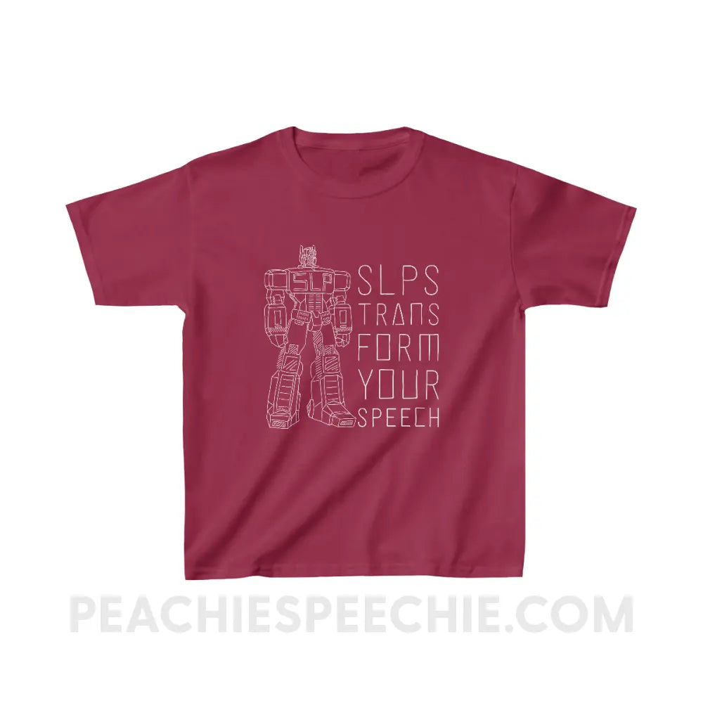 Transform Speech Youth Shirt - Cardinal Red / XS - Kids clothes peachiespeechie.com