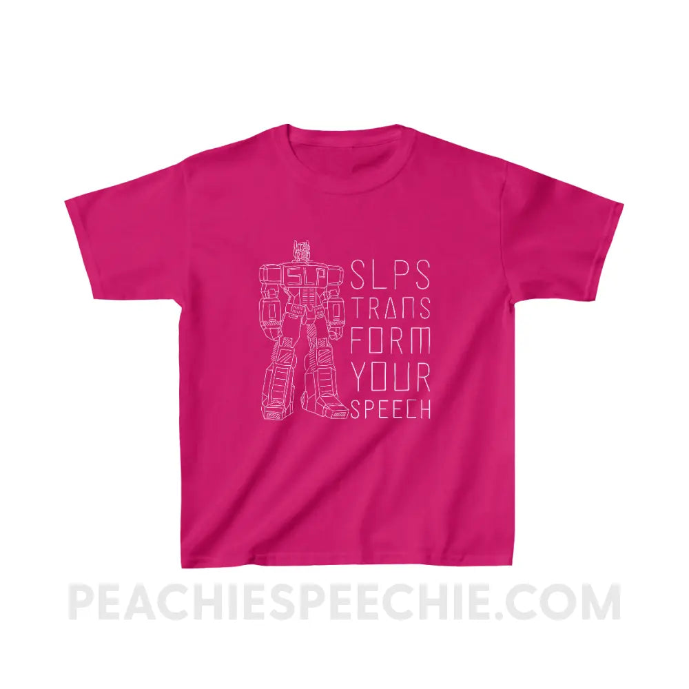 Transform Speech Youth Shirt - Heliconia / XS - Kids clothes peachiespeechie.com