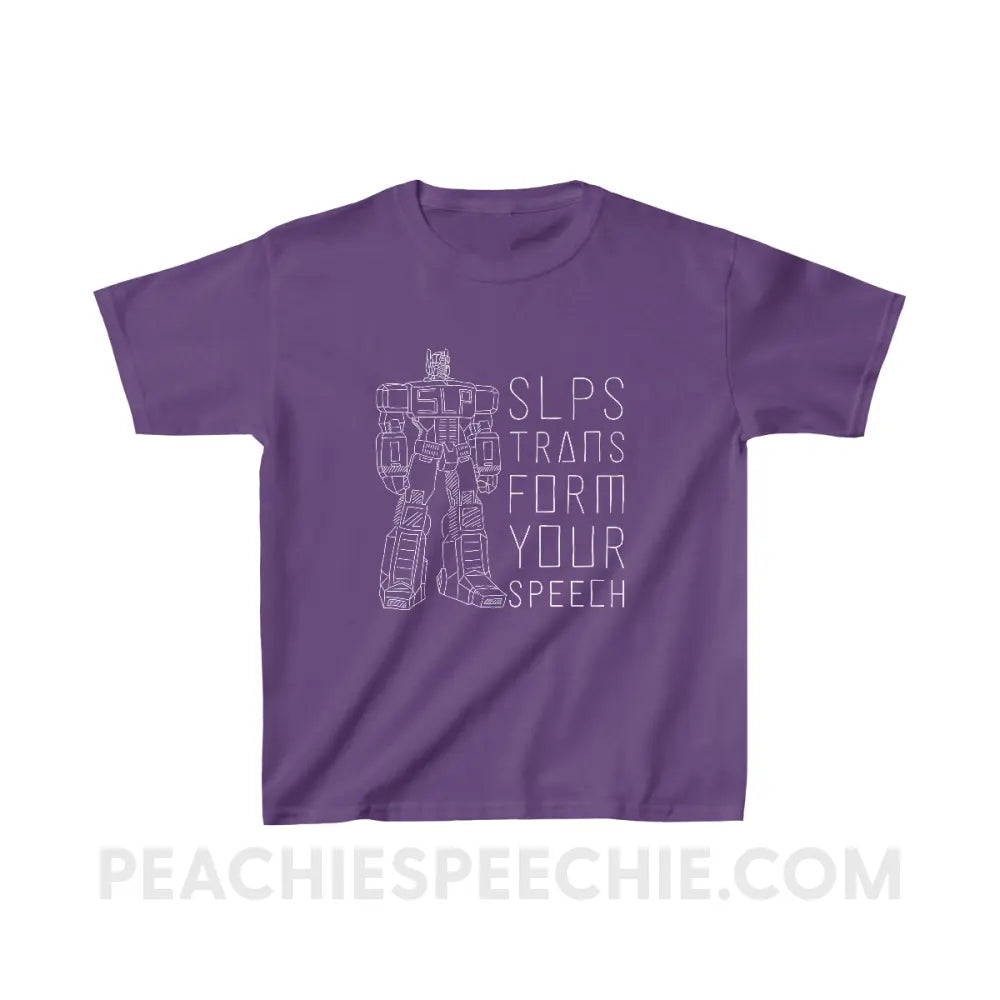 Transform Speech Youth Shirt - Purple / XS - Kids clothes peachiespeechie.com