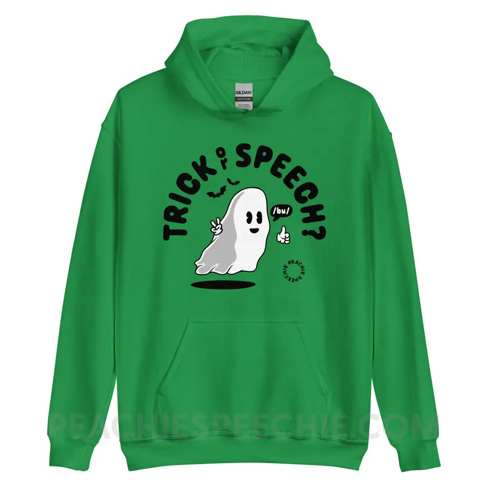 Trick or Speech Classic Hoodie - Irish Green / S - peachiespeechie.com