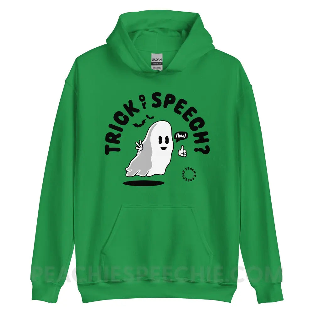 Trick or Speech Classic Hoodie - Irish Green / S - peachiespeechie.com