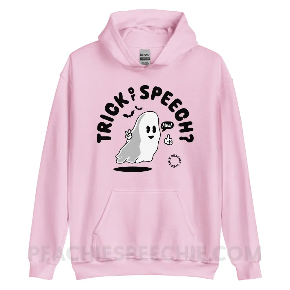 Trick or Speech Classic Hoodie - Light Pink / S - peachiespeechie.com