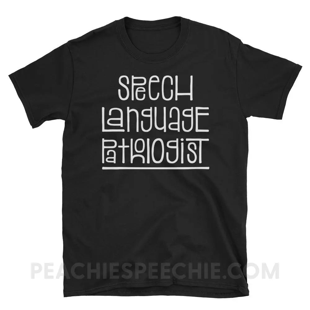 Fun Type SLP Classic Tee - Black / S - T-Shirts & Tops peachiespeechie.com