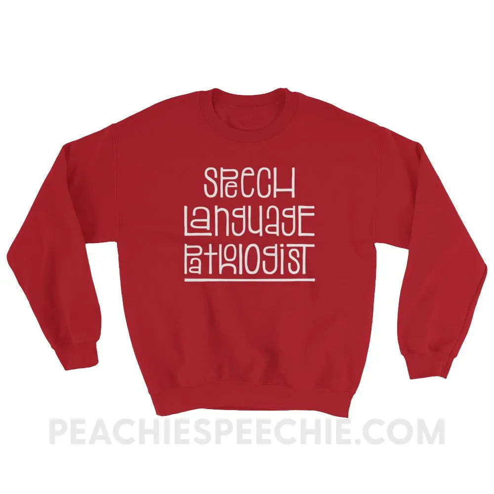 Fun Type SLP Classic Sweatshirt - Red / S - Hoodies & Sweatshirts peachiespeechie.com