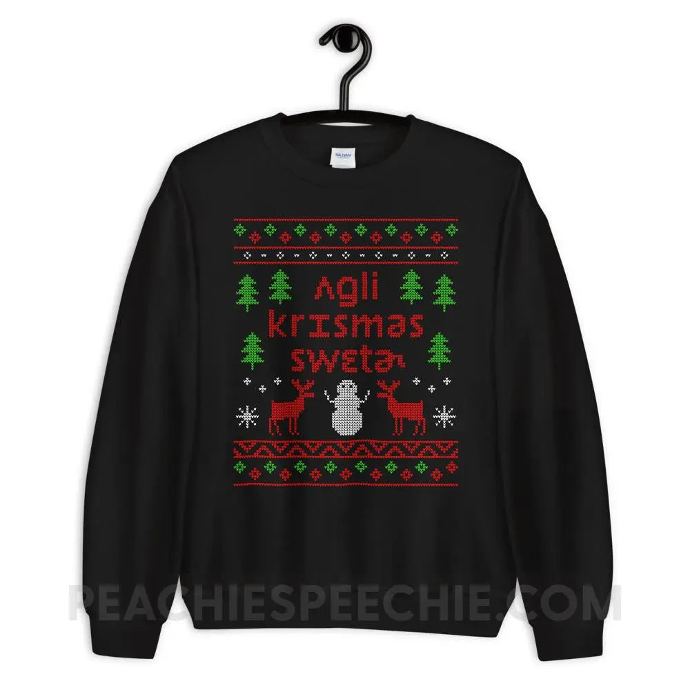 Ugly Christmas Sweater Classic Sweatshirt - Black / S Hoodies & Sweatshirts peachiespeechie.com