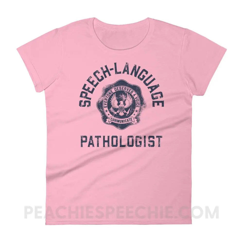 SLP University Women’s Trendy Tee - Charity Pink / S - T-Shirts & Tops peachiespeechie.com