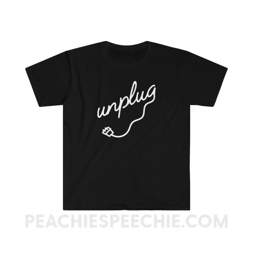 Unplug Classic Tee - Black / S - T-Shirt peachiespeechie.com
