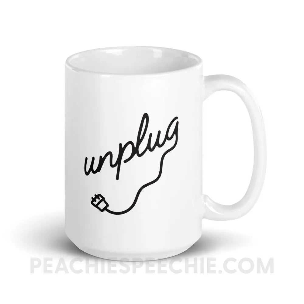 Unplug Coffee Mug - Mugs peachiespeechie.com