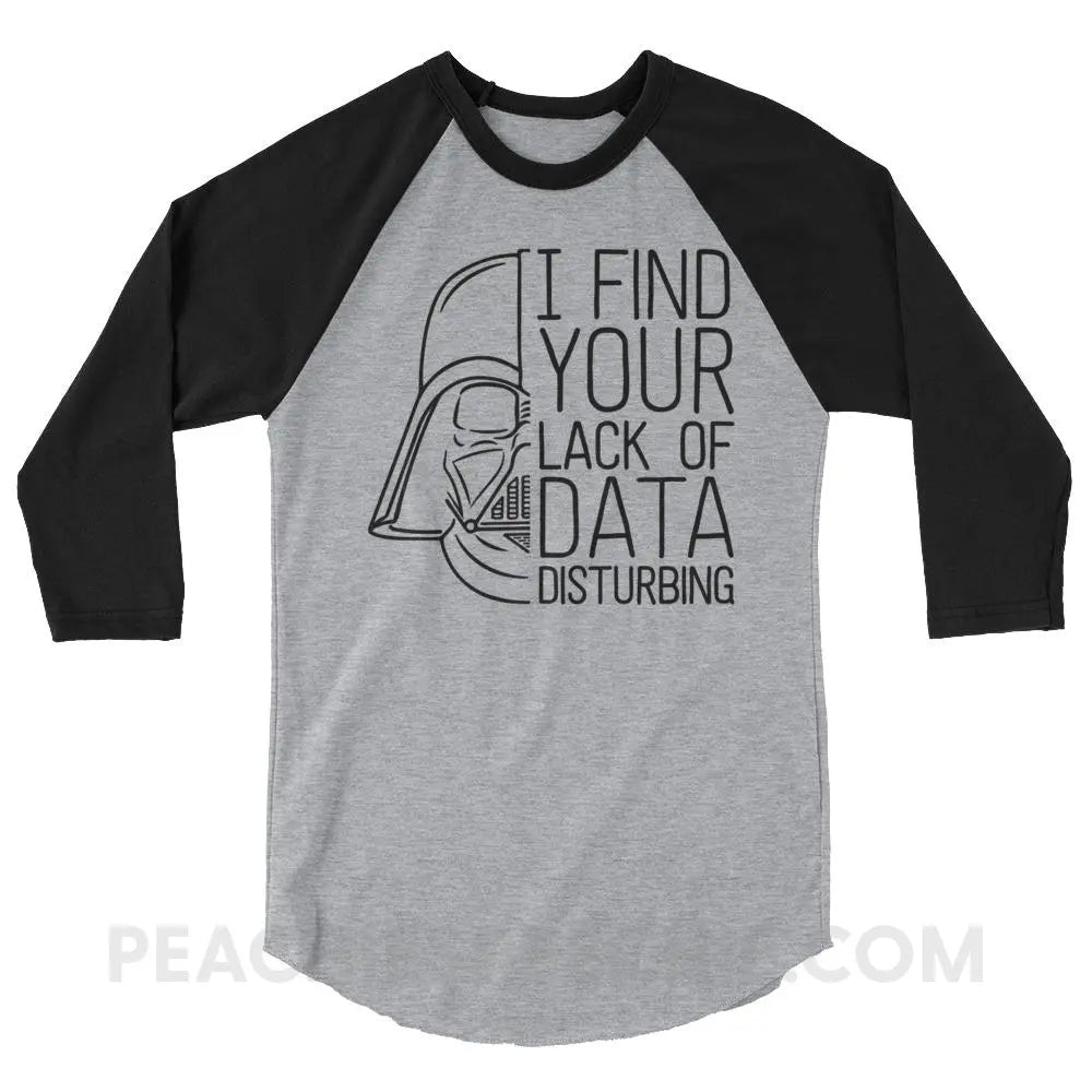 Vader Baseball Tee - Heather Grey/Black / XS - T-Shirts & Tops peachiespeechie.com