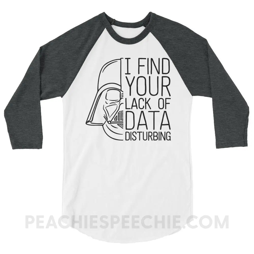 Vader Baseball Tee - White/Heather Charcoal / XS T-Shirts & Tops peachiespeechie.com