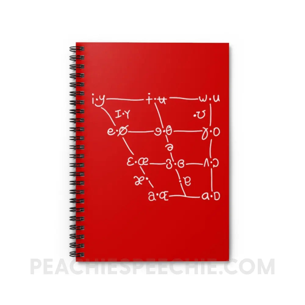 IPA Vowel Chart Notebook - Journals & Notebooks peachiespeechie.com