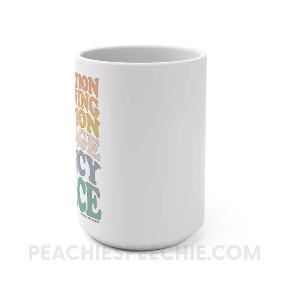 Wavy Speech Stuff Coffee Mug - 15oz - peachiespeechie.com