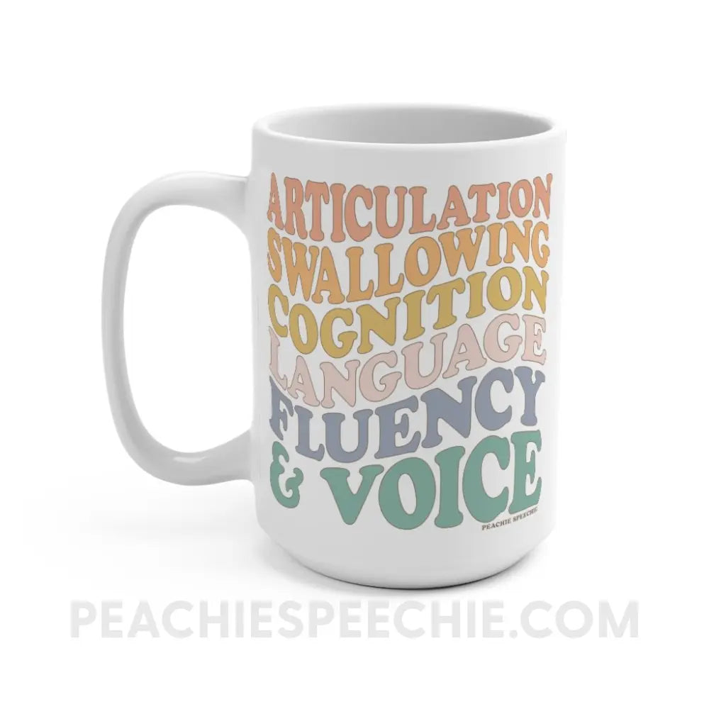 Wavy Speech Stuff Coffee Mug - 15oz - peachiespeechie.com