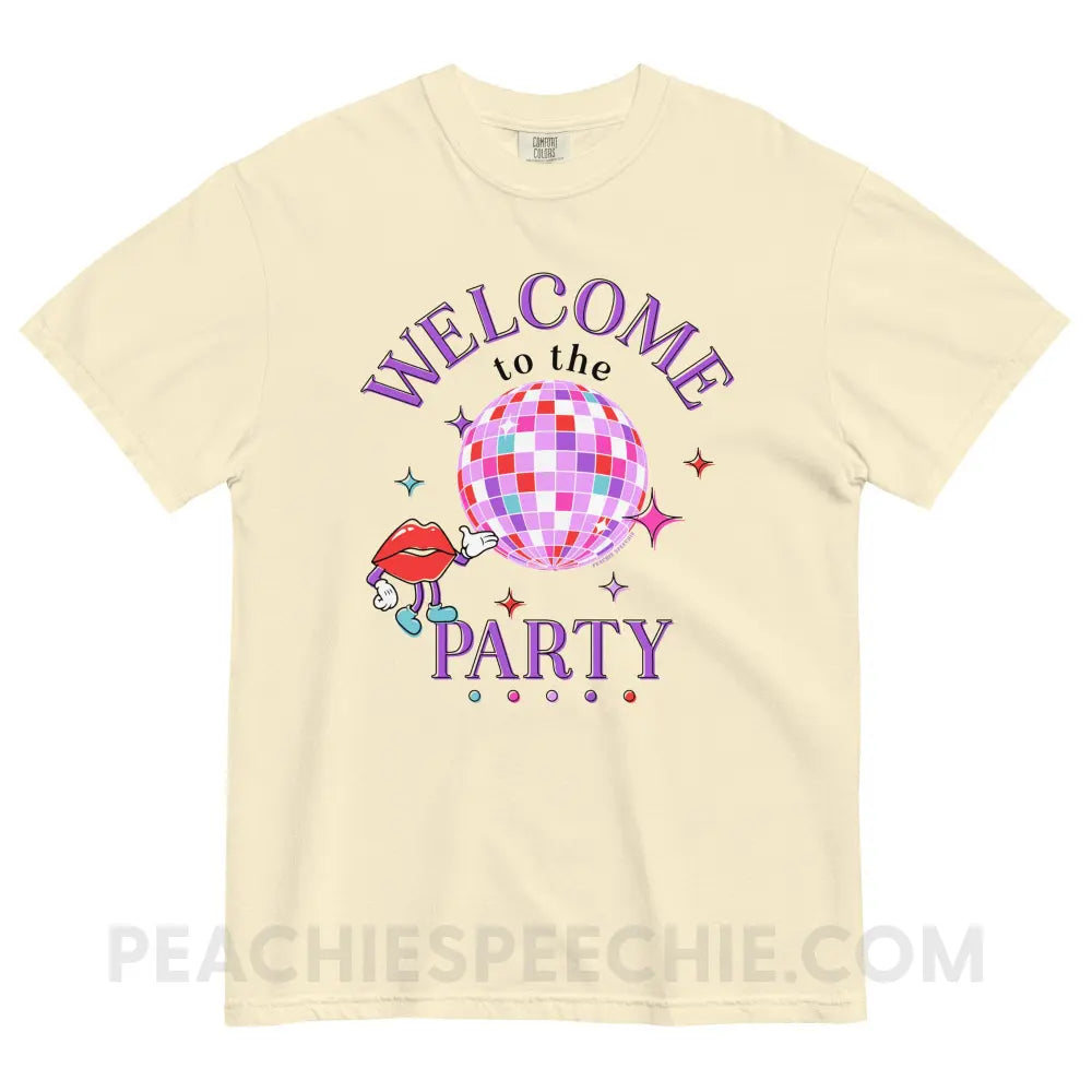Welcome To The Party Comfort Colors Tee - Ivory / S - peachiespeechie.com