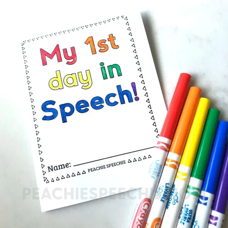 Welcome to Speech Therapy Foldable Booklets - Materials peachiespeechie.com