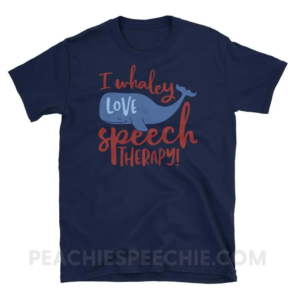 Whaley Love Speech Classic Tee - Navy / S T - Shirts & Tops peachiespeechie.com