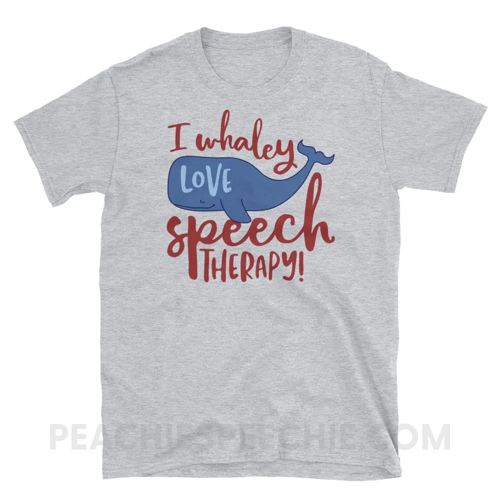 Whaley Love Speech Classic Tee - Sport Grey / S - T-Shirts & Tops peachiespeechie.com