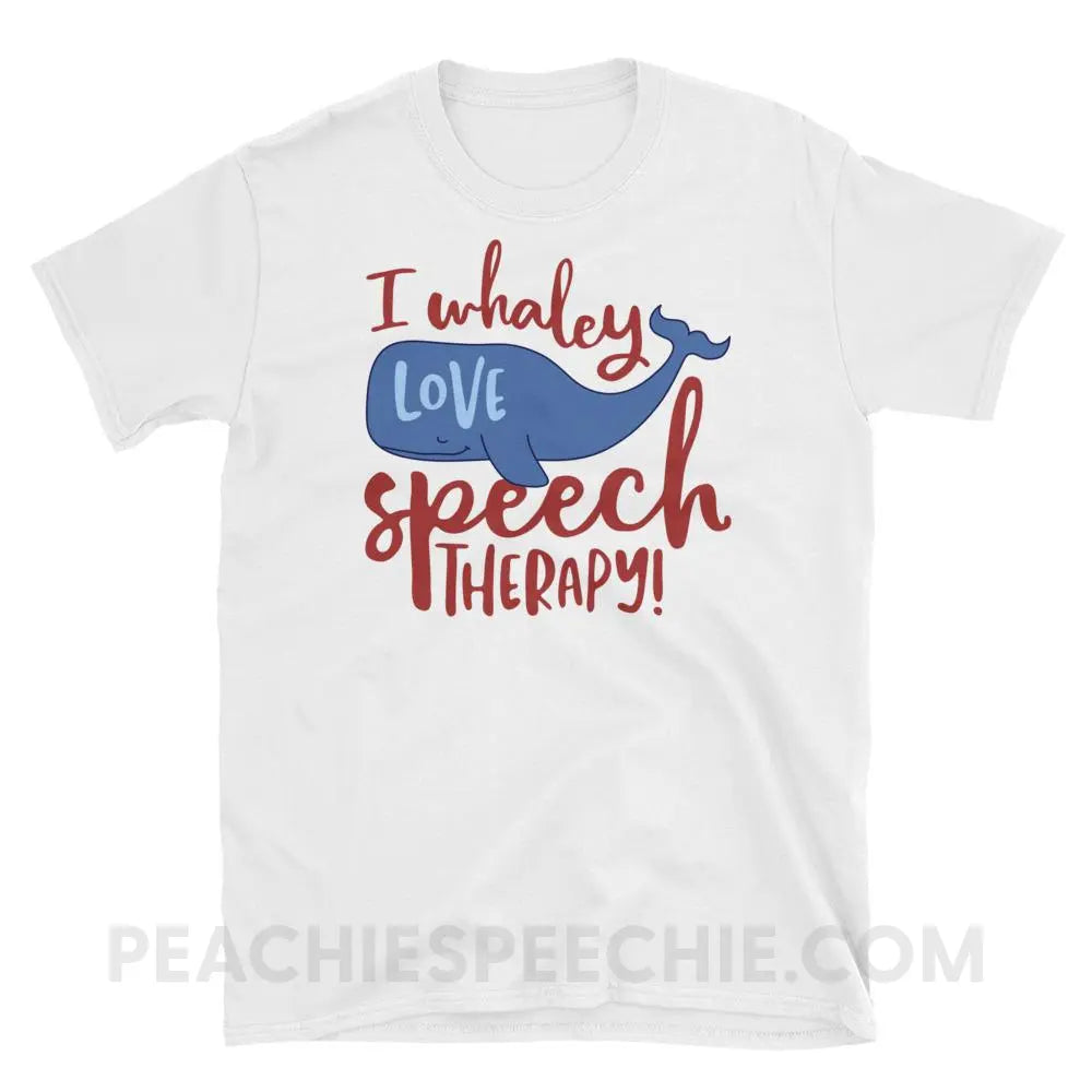 Whaley Love Speech Classic Tee - White / S - T-Shirts & Tops peachiespeechie.com