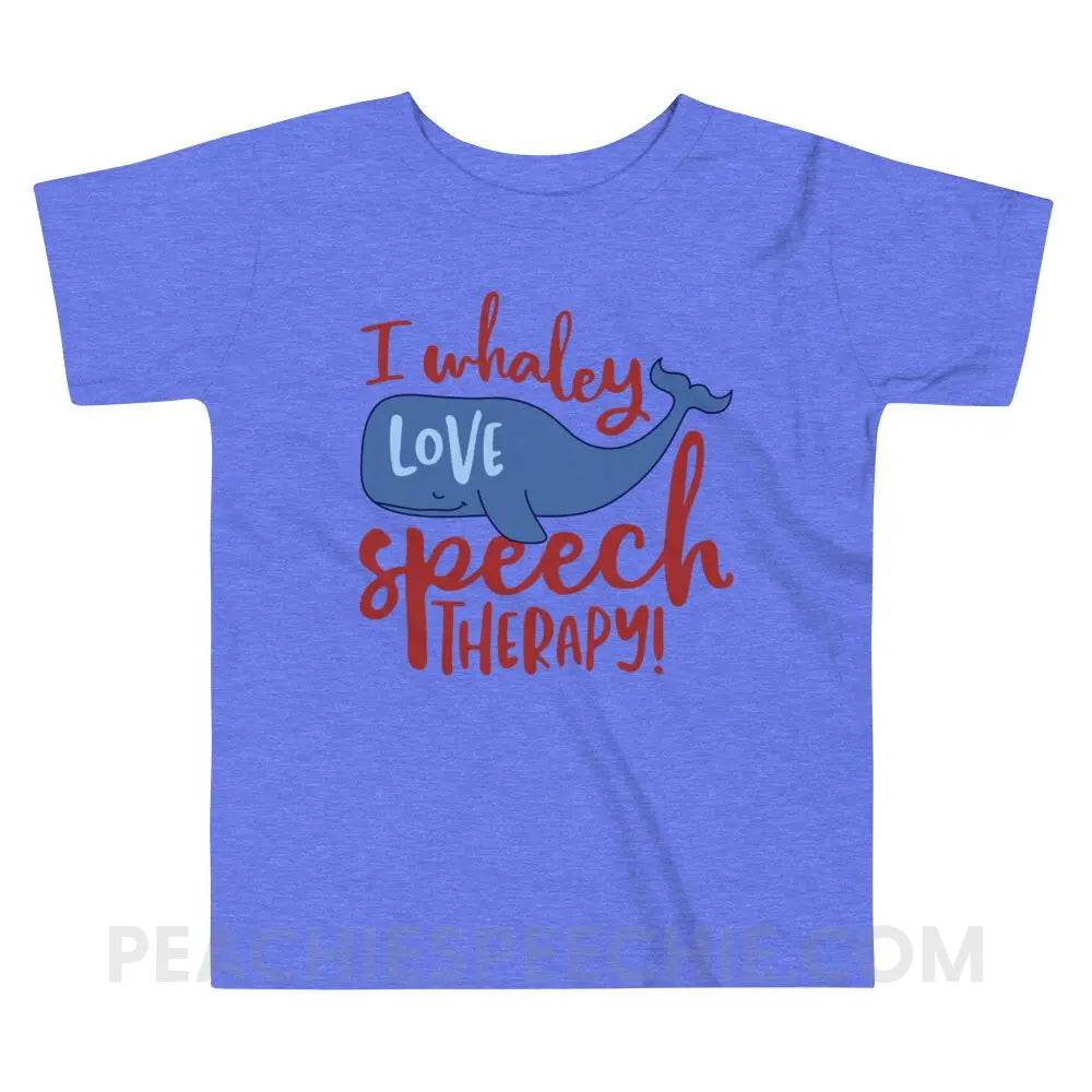 Whaley Love Speech Toddler Shirt - Heather Columbia Blue / 2T - Youth & Baby peachiespeechie.com
