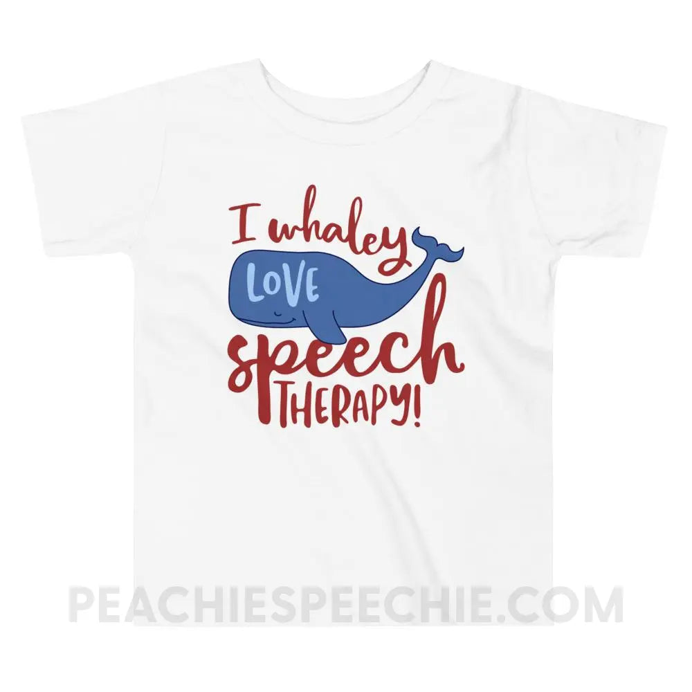 Whaley Love Speech Toddler Shirt - White / 2T - Youth & Baby peachiespeechie.com