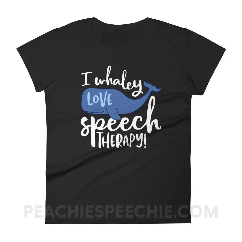 Whaley Love Speech Women’s Trendy Tee - Black / S - T-Shirts & Tops peachiespeechie.com
