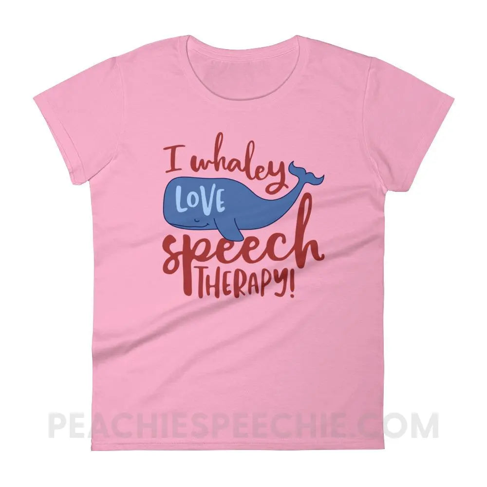 Whaley Love Speech Women’s Trendy Tee - CharityPink / S - T-Shirts & Tops peachiespeechie.com