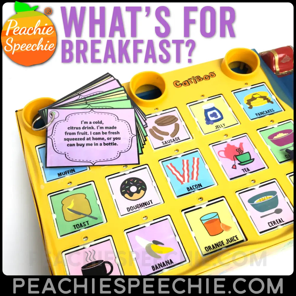 What’s for Breakfast? Clues Inferencing - Materials peachiespeechie.com
