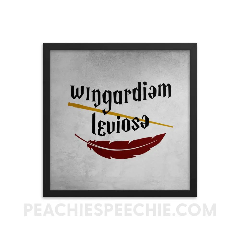 Wingardium Leviosa Framed Poster - 16×16 - Posters peachiespeechie.com