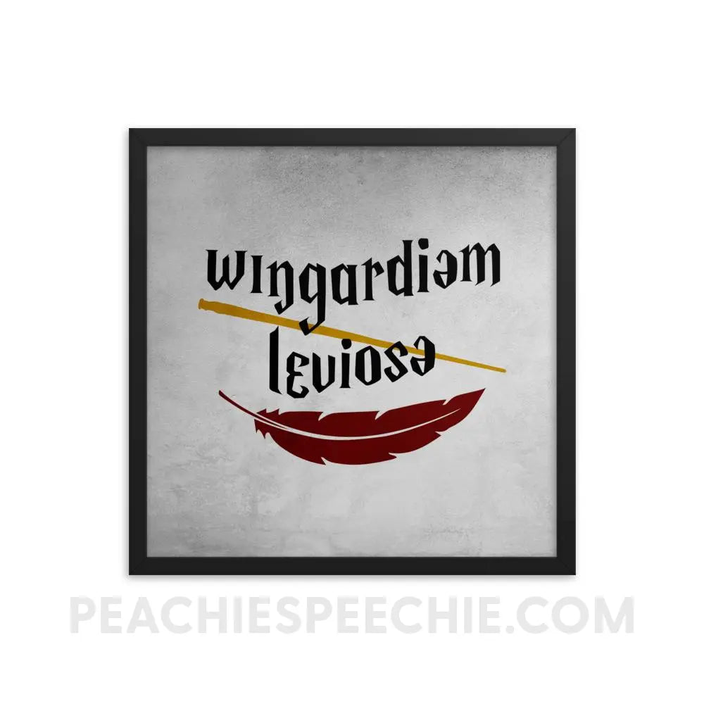 Wingardium Leviosa Framed Poster - 18×18 - Posters peachiespeechie.com