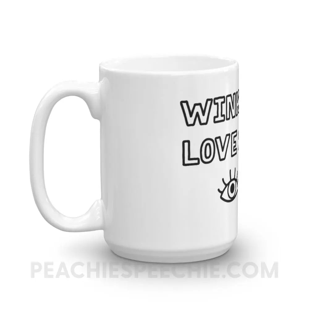 Wink If You Love Speech Coffee Mug - Mugs peachiespeechie.com