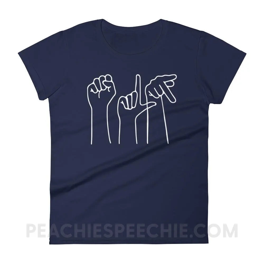 Women’s Trendy Tee - Navy / S T-Shirts & Tops peachiespeechie.com