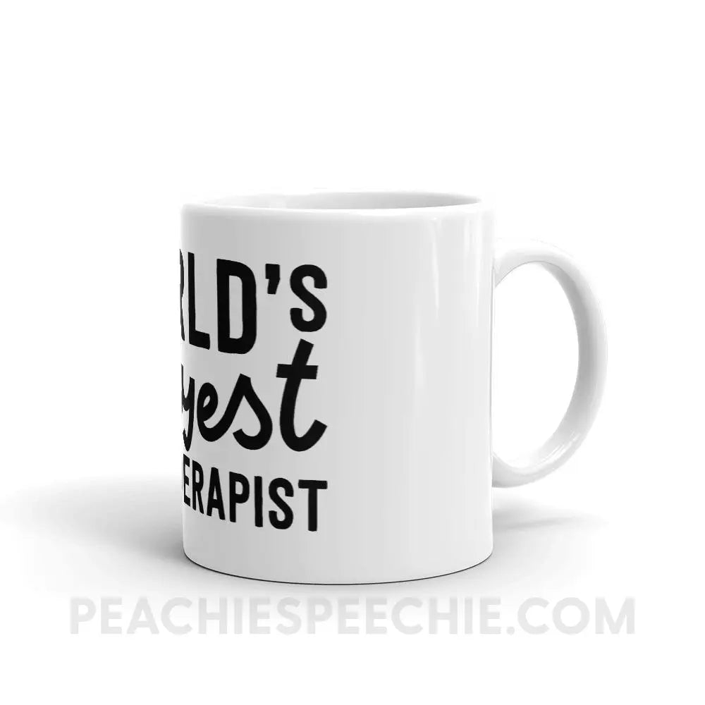 World’s Okayest Teletherapist Coffee Mug - 11oz - Mugs peachiespeechie.com