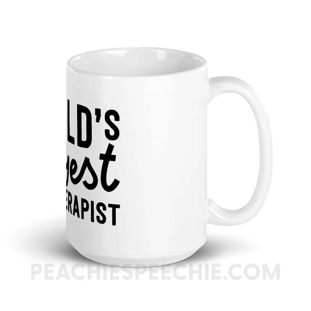 World’s Okayest Teletherapist Coffee Mug - 15oz - Mugs peachiespeechie.com