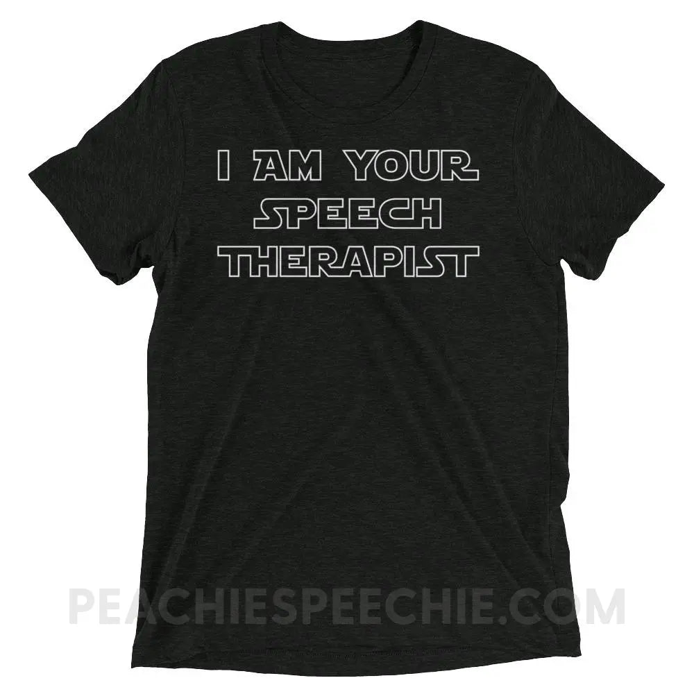 I Am Your Speech Therapist Tri-Blend Tee - Charcoal-Black Triblend / XS - T-Shirts & Tops peachiespeechie.com
