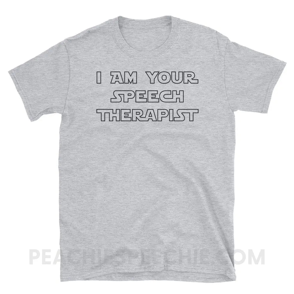 I Am Your Speech Therapist Classic Tee - Sport Grey / S - T-Shirts & Tops peachiespeechie.com