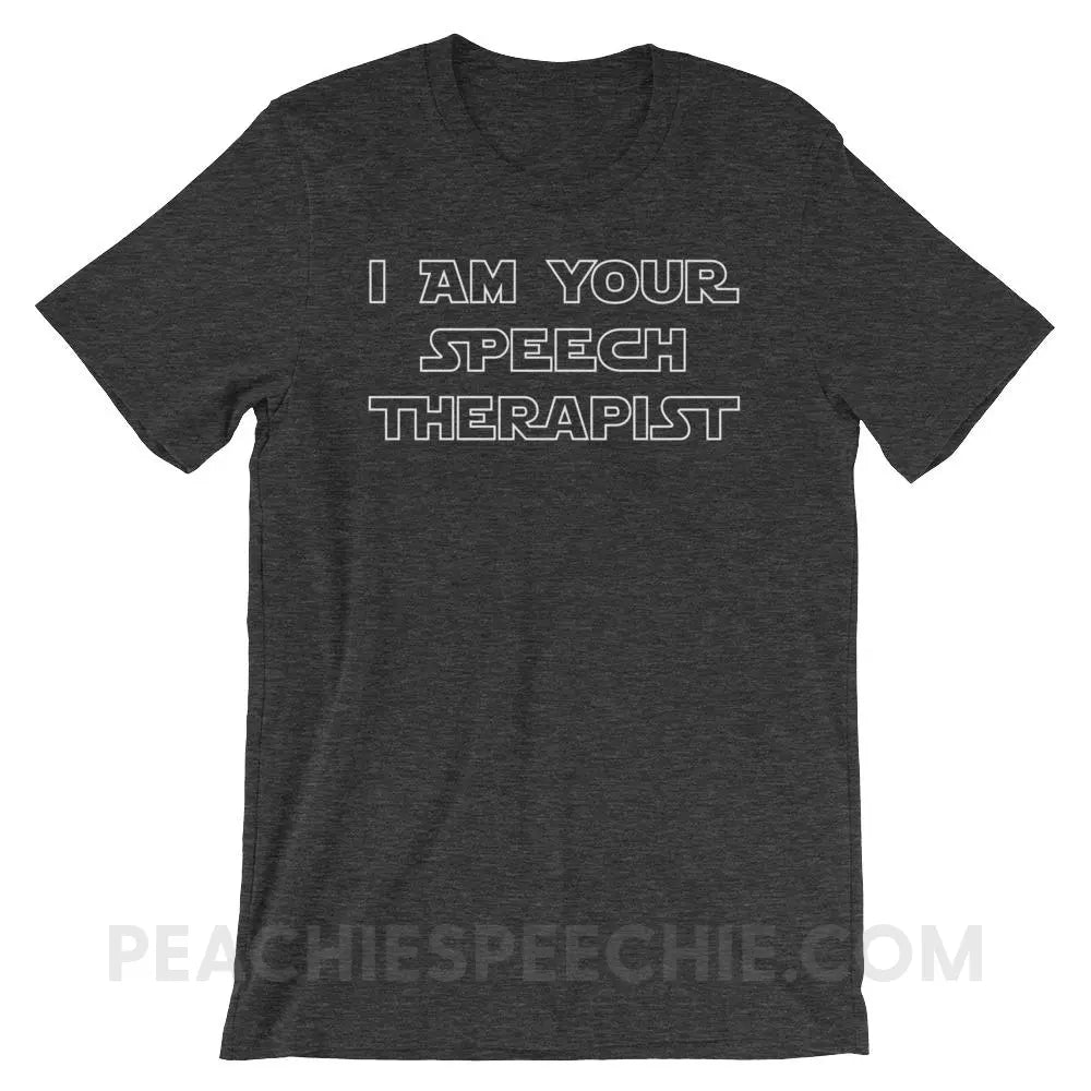 I Am Your Speech Therapist Premium Soft Tee - Dark Grey Heather / XS - T-Shirts & Tops peachiespeechie.com
