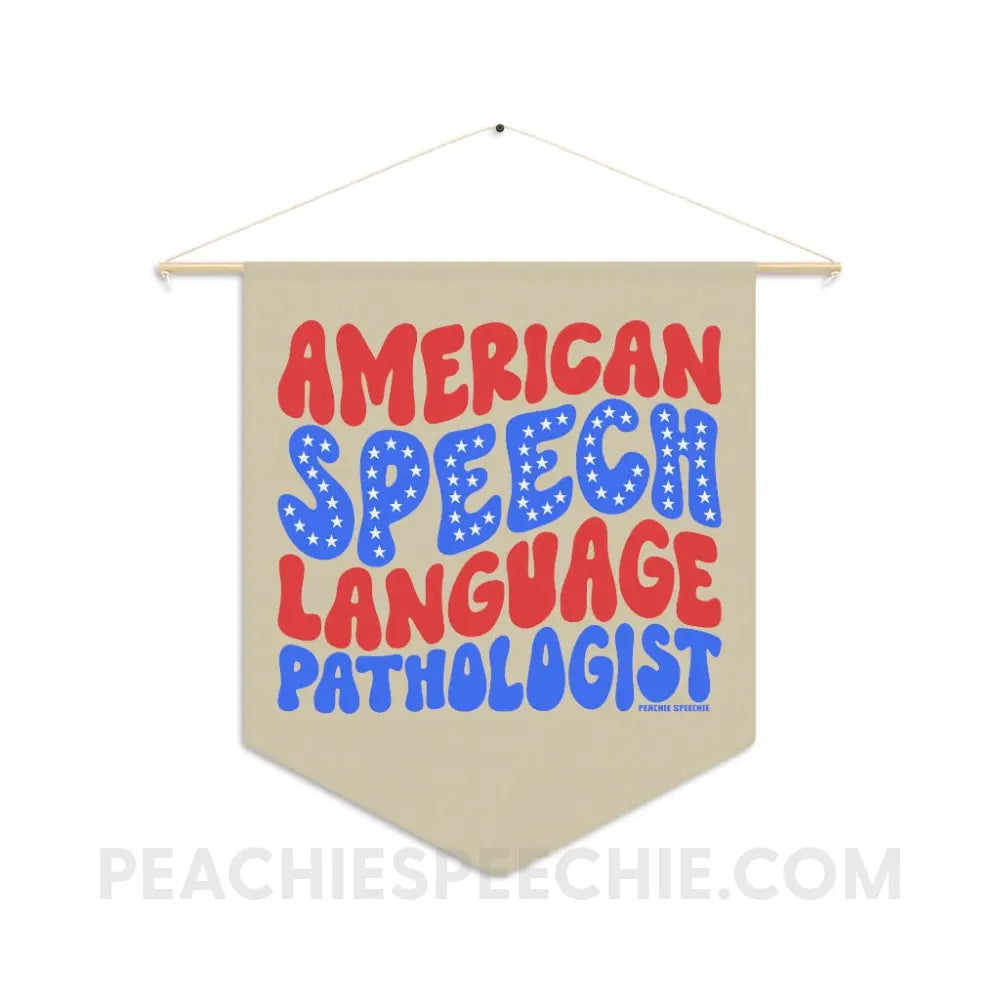 American Speech-Language Pathologist Pennant - Home Decor peachiespeechie.com