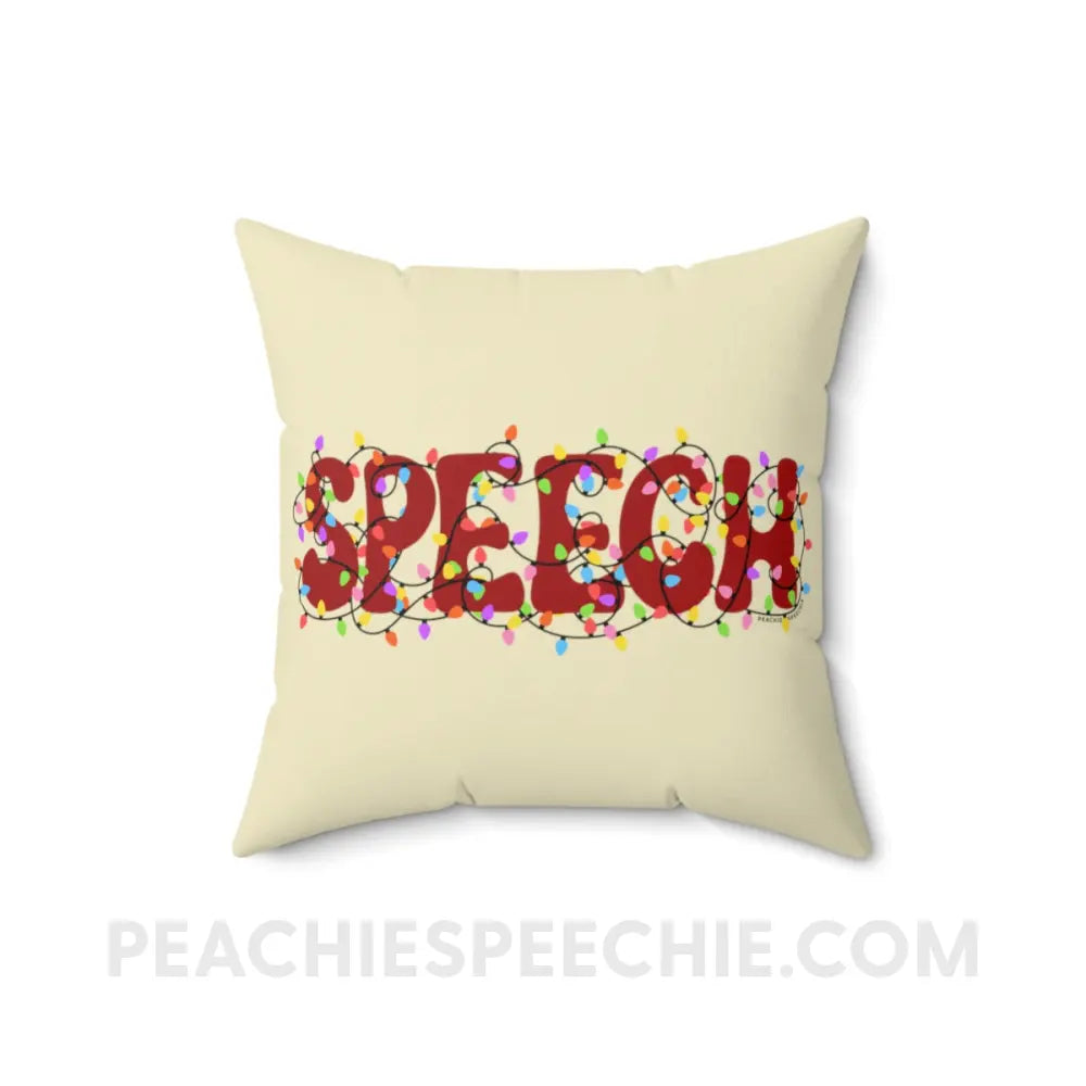 Christmas Lights Speech Throw Pillow - 20 × - Home Decor peachiespeechie.com