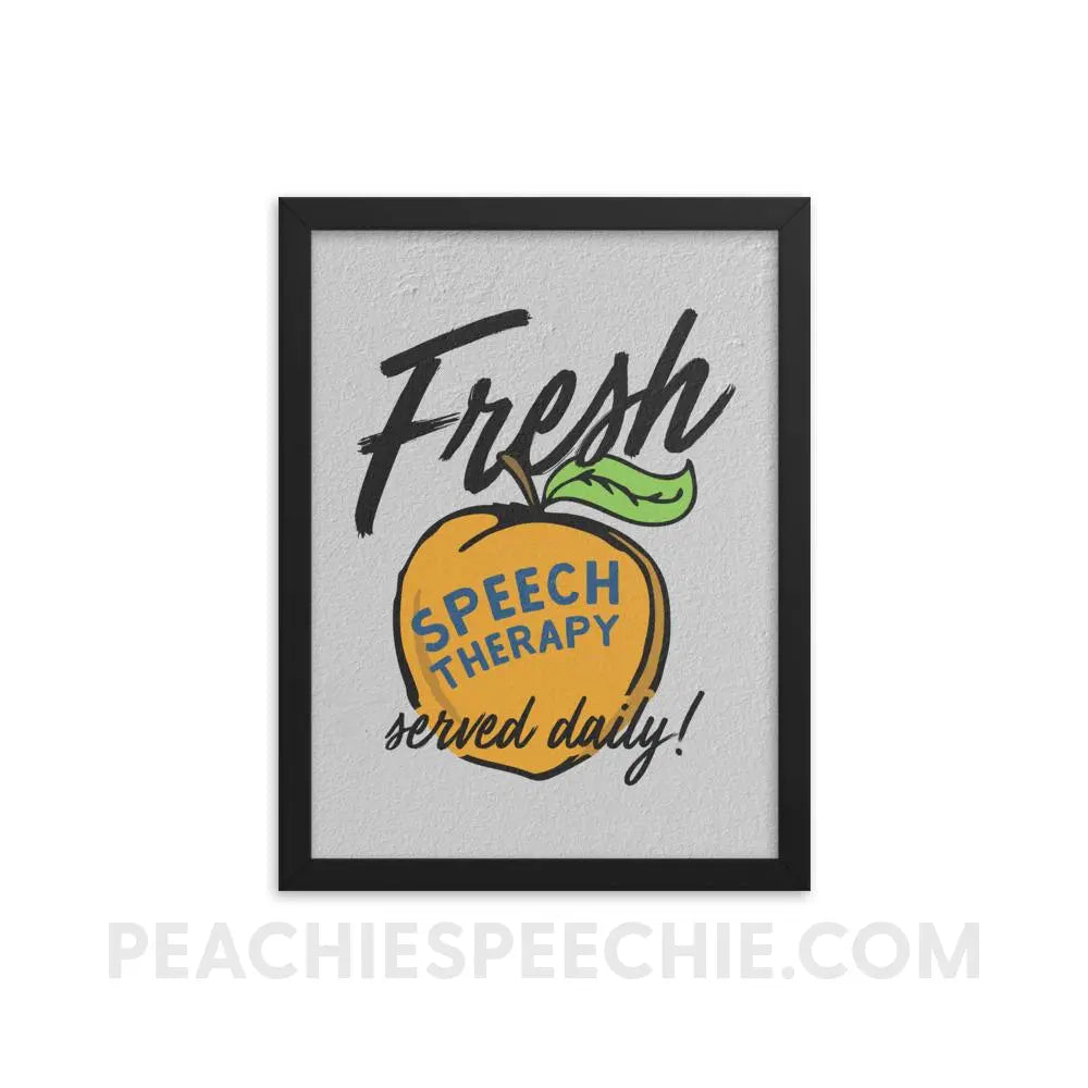 Fresh Speech Framed Poster - 12×16 - Posters peachiespeechie.com