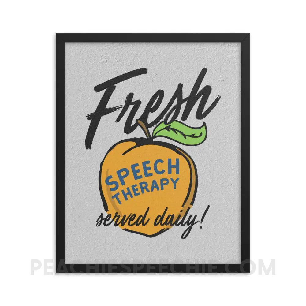Fresh Speech Framed Poster - 16×20 - Posters peachiespeechie.com