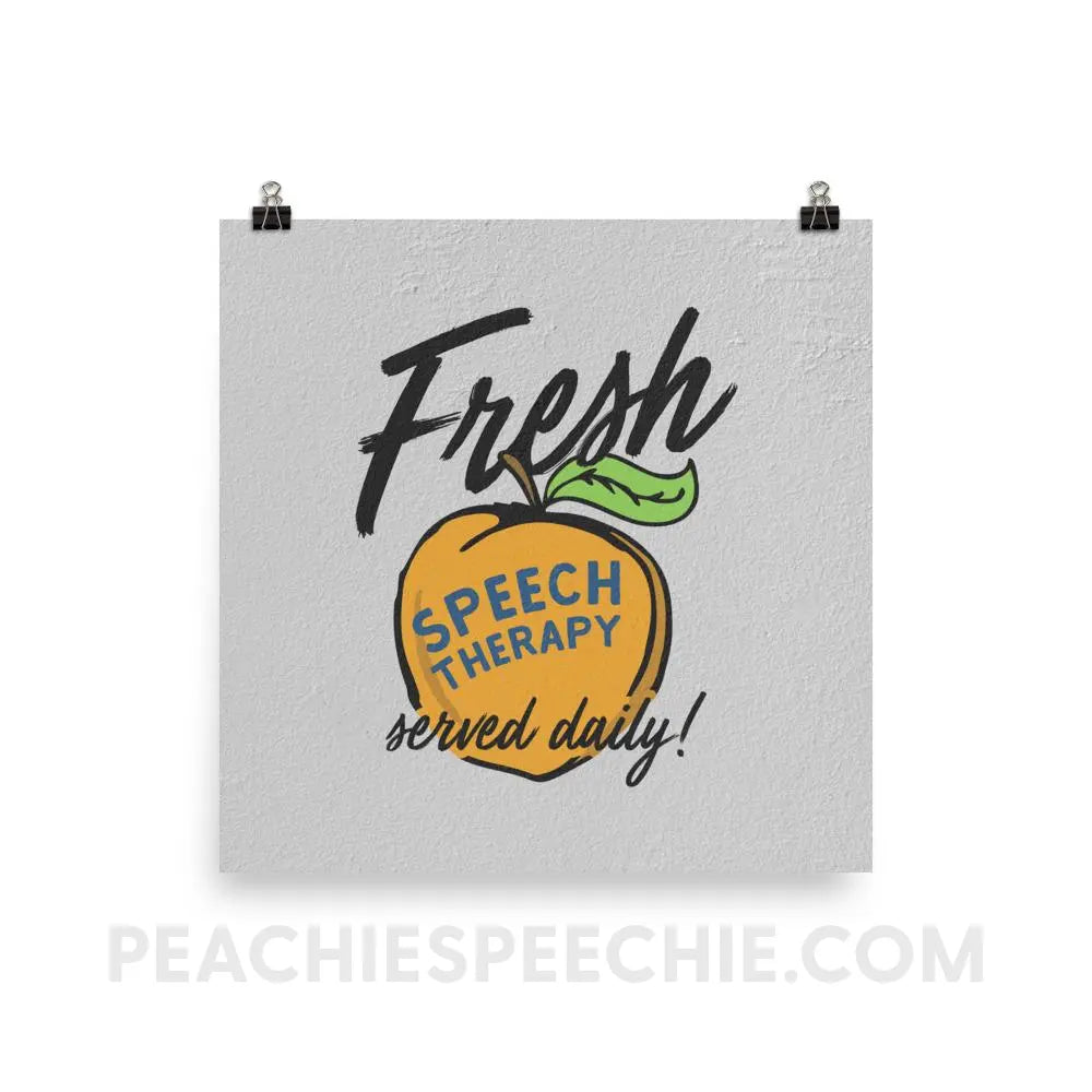 Fresh Speech Poster - 18×18 - Posters peachiespeechie.com