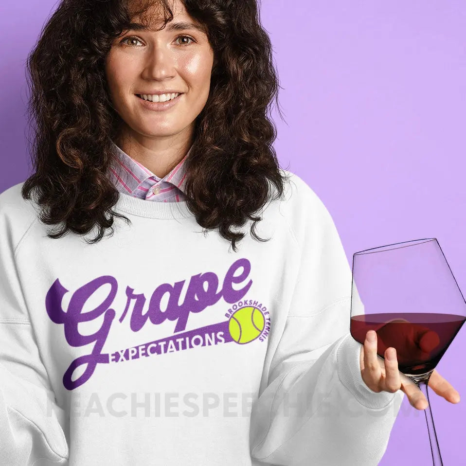 Grape Expectations Brookshade Tennis Classic Sweatshirt - custom product peachiespeechie.com
