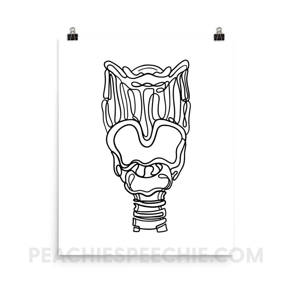 Larynx Poster - 16×20 - Posters peachiespeechie.com