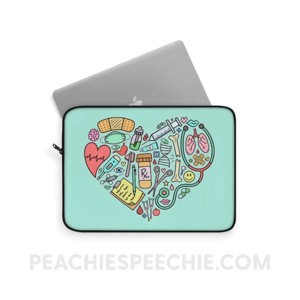 Medical Heart Laptop Sleeve - peachiespeechie.com
