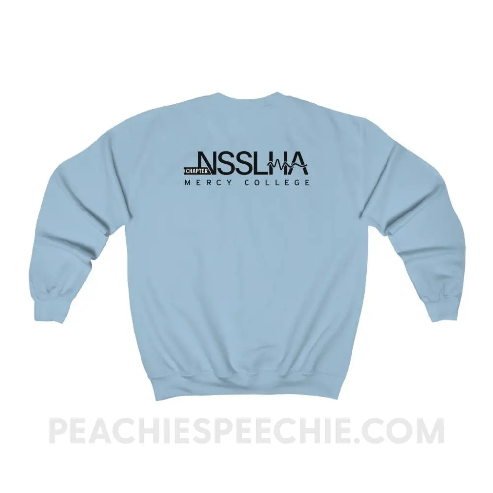 Mercy College Speech Path Lines Classic Sweatshirt - custom product peachiespeechie.com