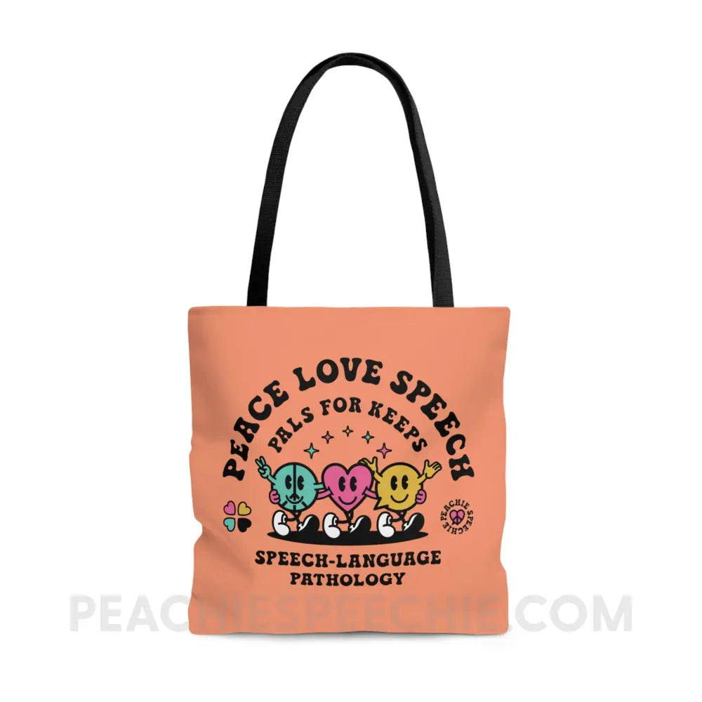 Peace Love Speech Retro Characters Everyday Tote - Large - Bags peachiespeechie.com