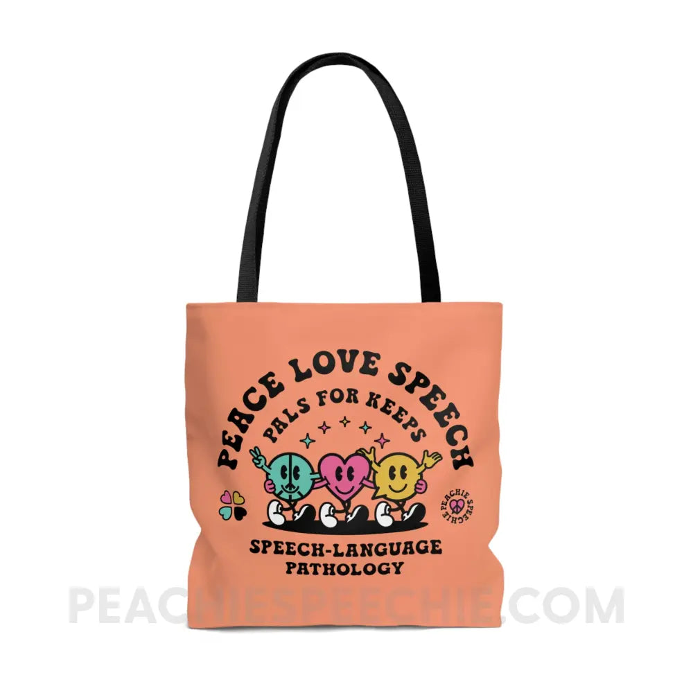 Peace Love Speech Retro Characters Everyday Tote - Large - Bags peachiespeechie.com