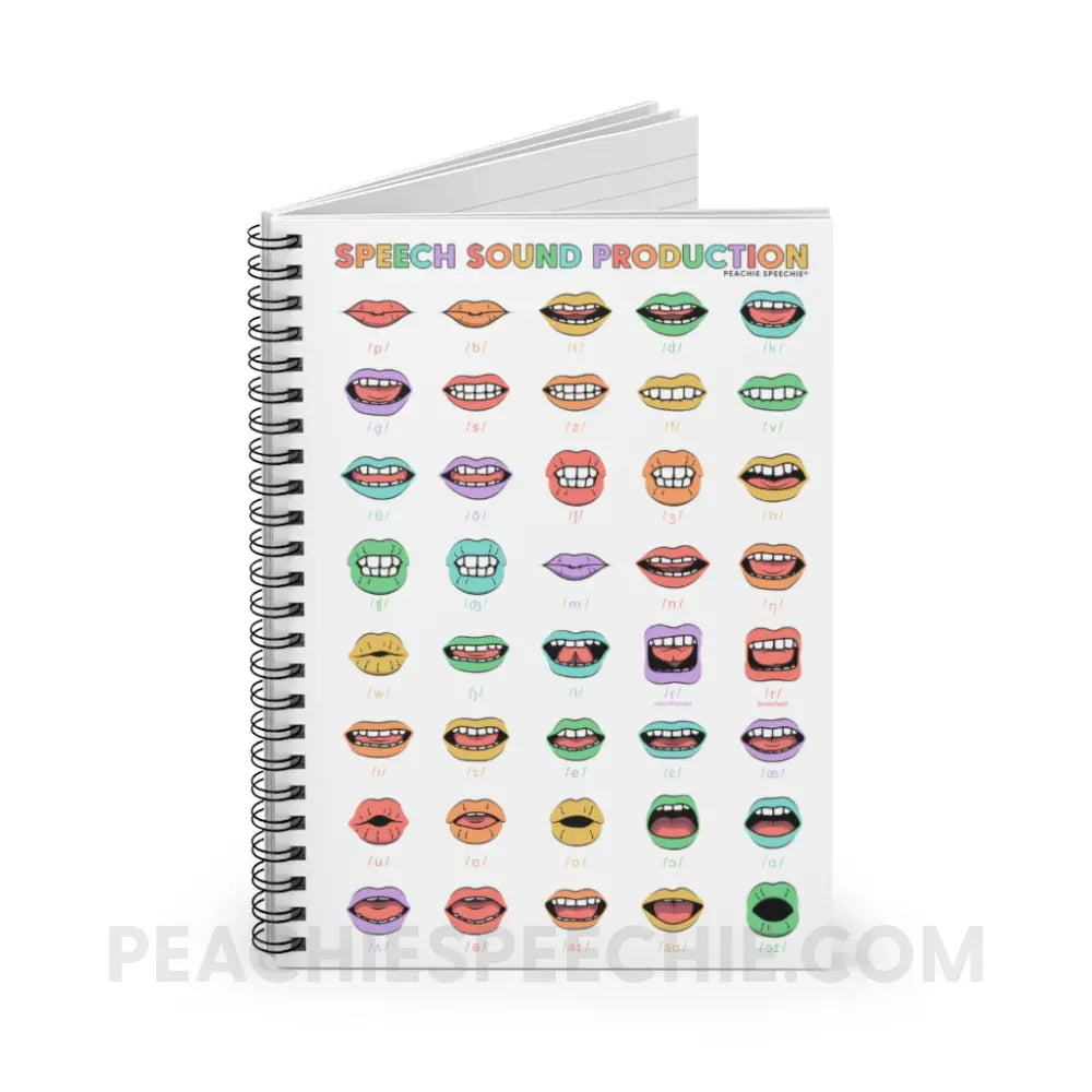 Rainbow Speech Sound Production Notebook - Paper products peachiespeechie.com
