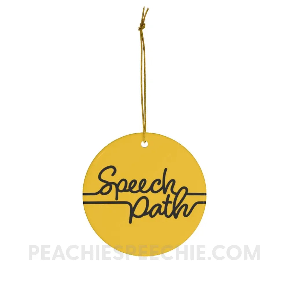 Speech Path Ceramic Ornament - Home Decor peachiespeechie.com